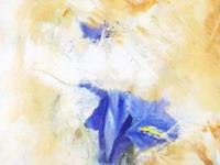 Iris 2 25 x 50 cm, Acryl auf Leinwand